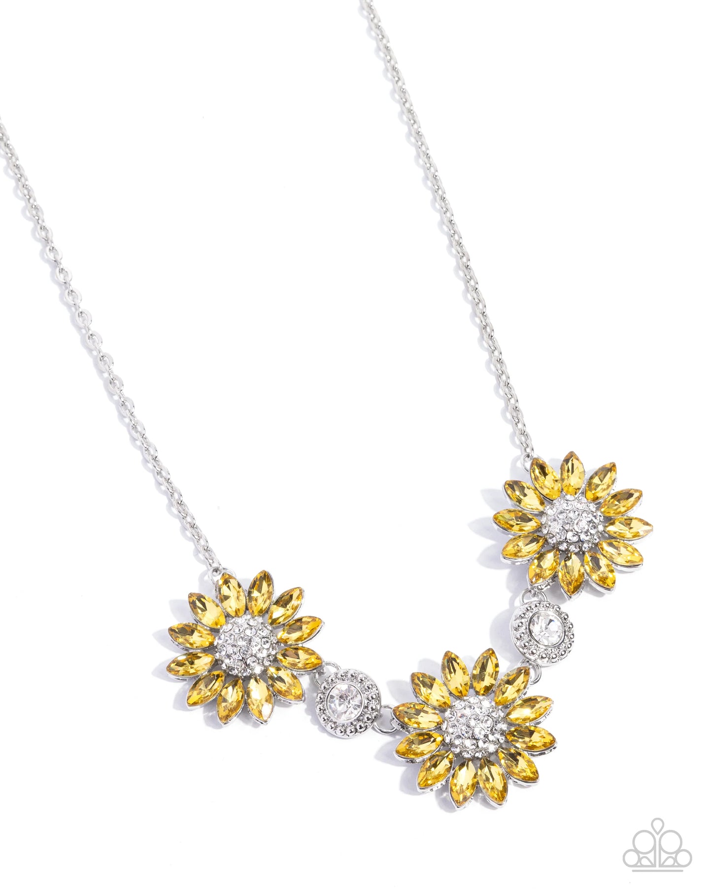 Paparazzi Vulnerable Vacation - Yellow Sunflower Necklace