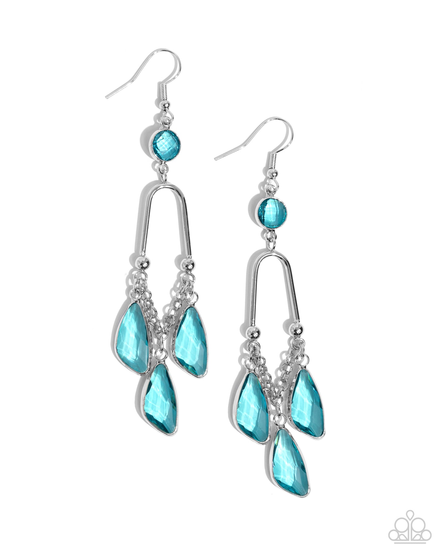 Paparazzi Winged Wardrobe - Blue Earrings