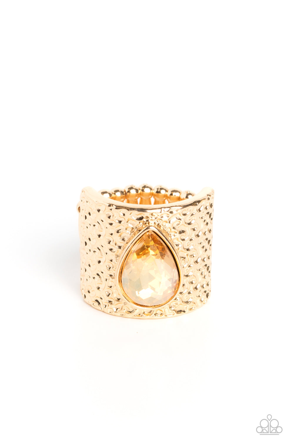 Paparazzi Singed Shape - Gold Ring