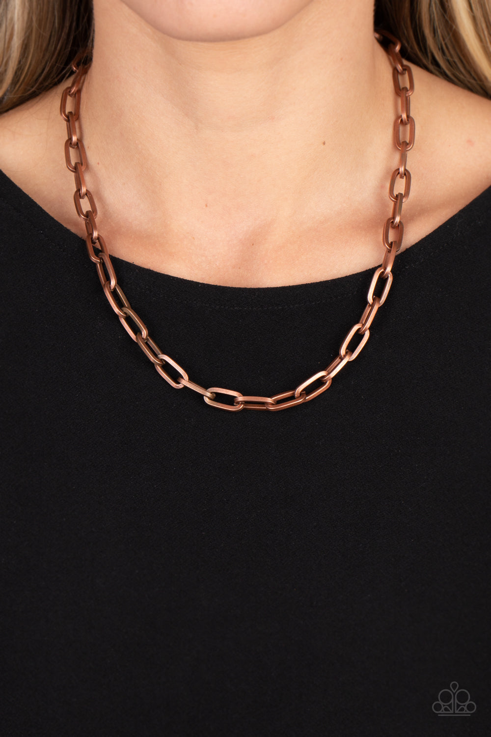 Paparazzi Boston Backdrop - Copper Necklace
