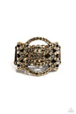 Paparazzi Interlocked Impression - Brass Ring