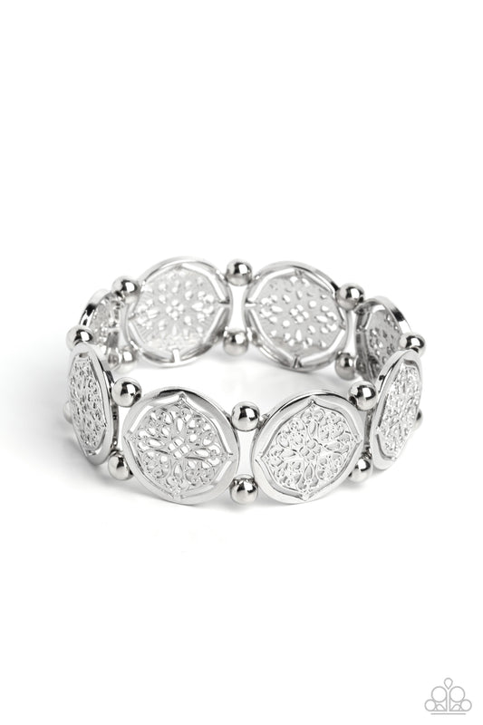 Paparazzi Filagree Fanfare - Silver Bracelet