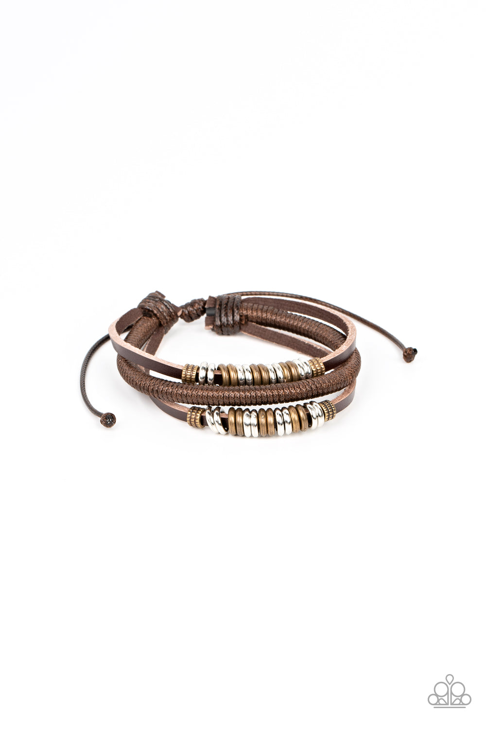 Paparazzi Treasure Tracker - Brown Urban Bracelet