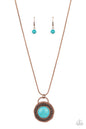 Paparazzi New Age Nomad - Copper Blue Necklace