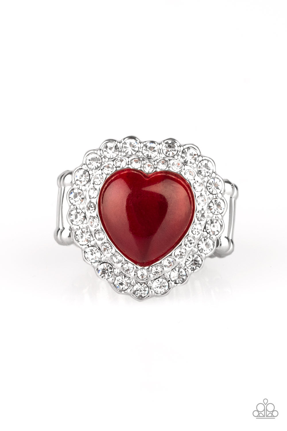 Paparazzi Lovely Luster - Red Heart Ring