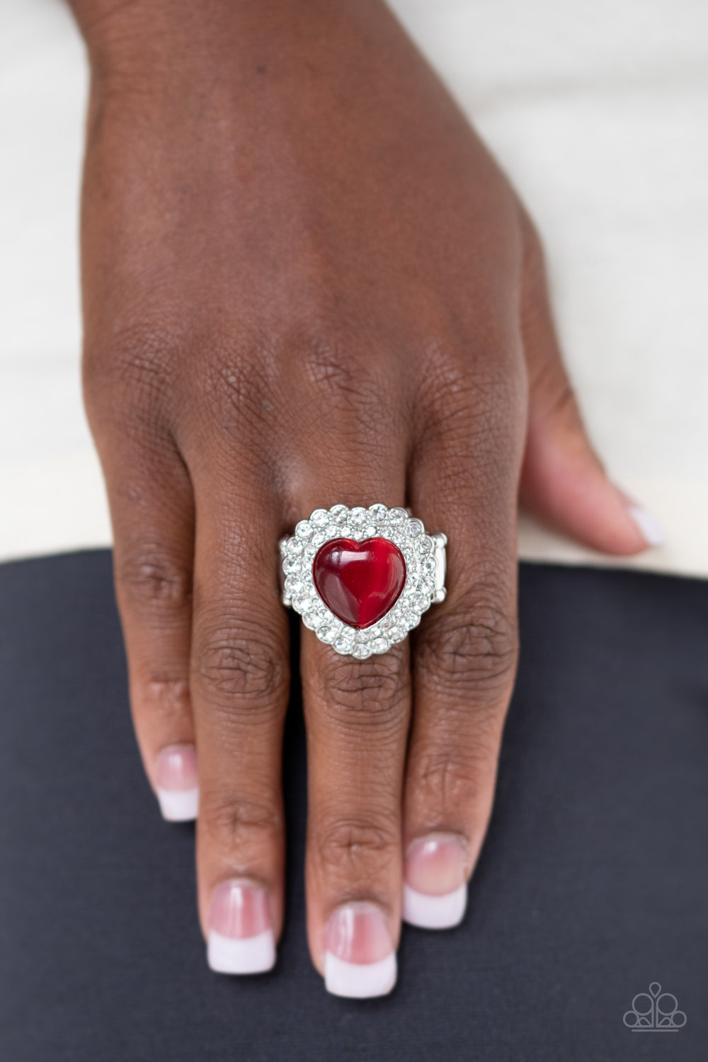 Paparazzi Lovely Luster - Red Heart Ring