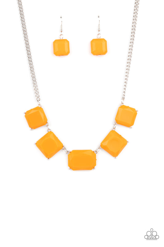 Paparazzi Instant Mood Booster - Orange Necklace