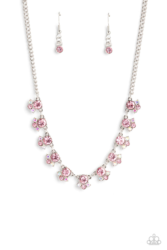 Paparazzi Tabloid Treasure - Pink Iridescent Necklace