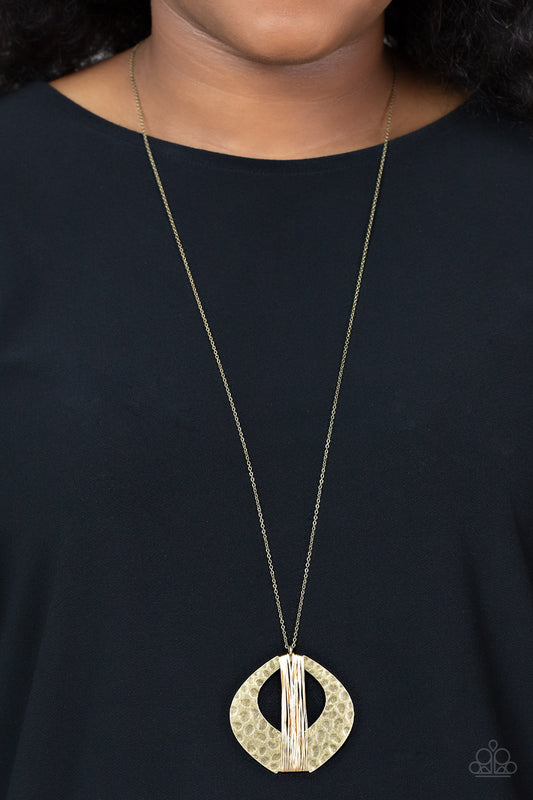 Paparazzi State Of The ARTISAN - Brass Necklace