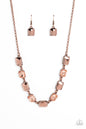 Paparazzi Emerald Envy - Copper Necklace