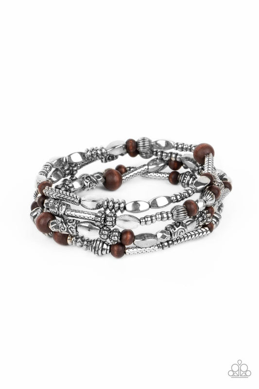 Paparazzi Jungle Jubilee - Brown Bracelet