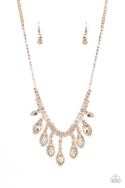 Paparazzi REIGNING Romance - Gold Necklace