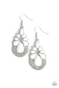 Paparazzi Beachfront Formal - White Earrings