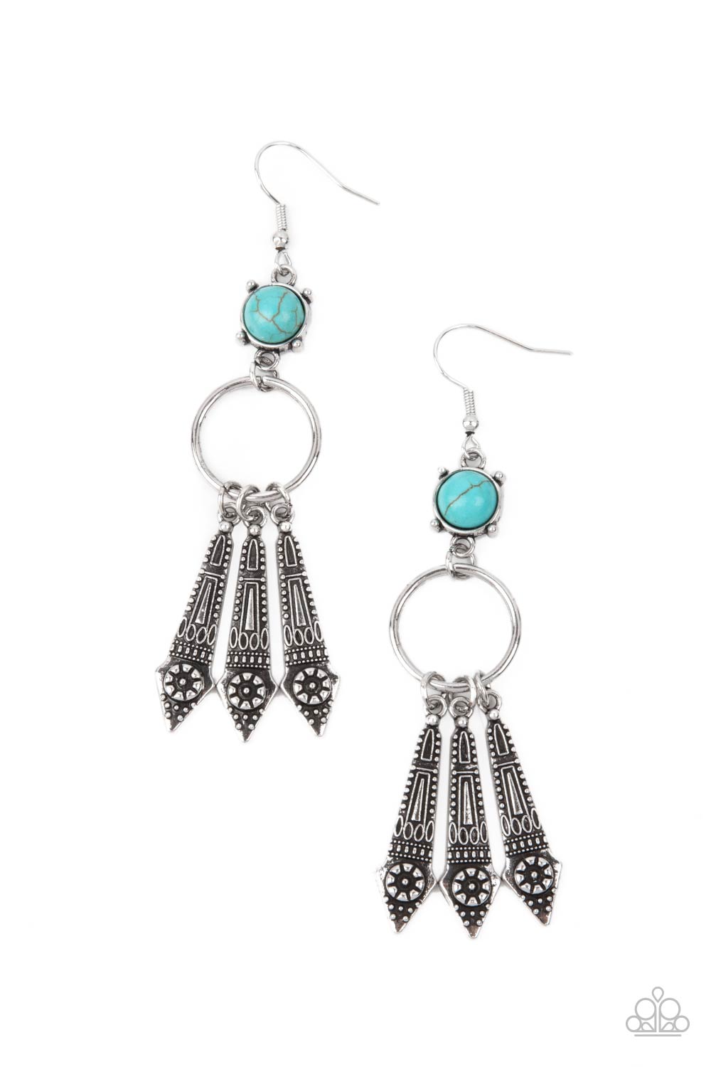 Paparazzi Prana Paradise - Blue Earrings