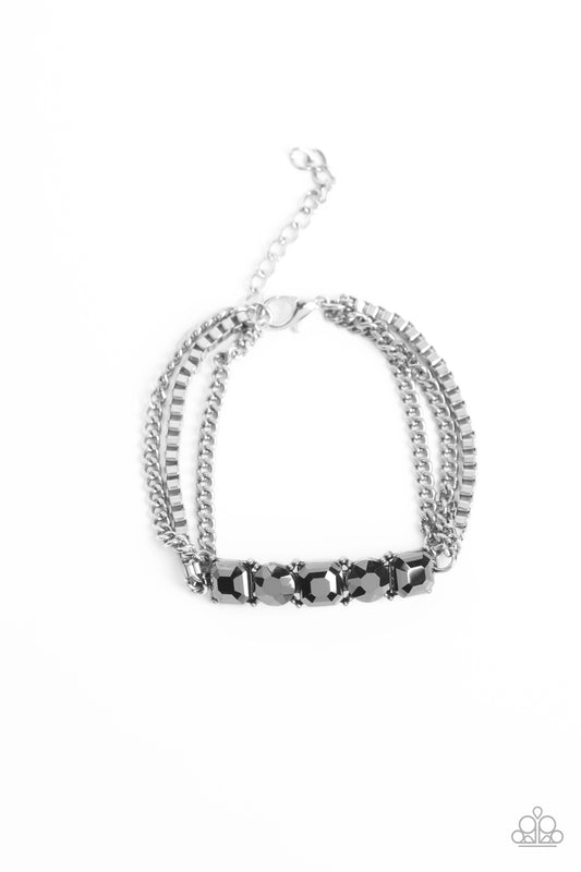 Paparazzi Tyrant Treasure - Silver Bracelet