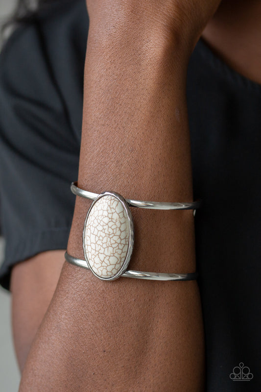 Paparazzi Desert Empress - White Bracelet