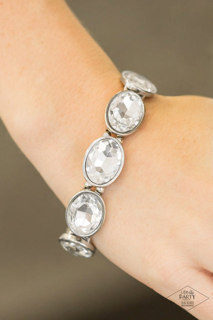 Paparazzi DIVA In Disguise - White Bracelet