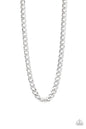 Paparazzi Undefeated - Silver Men's Necklace