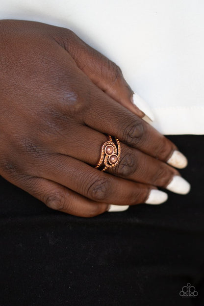 Paparazzi Collect Up Front - Copper Ring