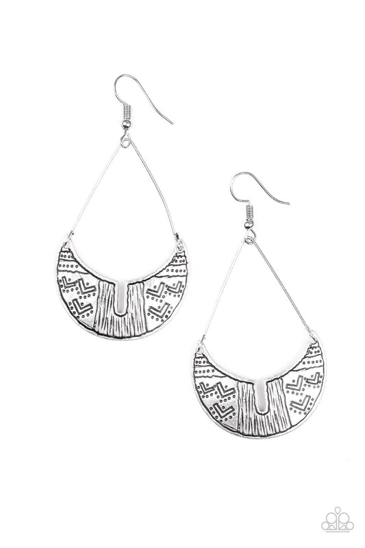 Paparazzi Trading Post Trending - Silver Earrings