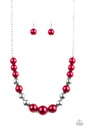 Paparazzi Take Note - Red Necklace