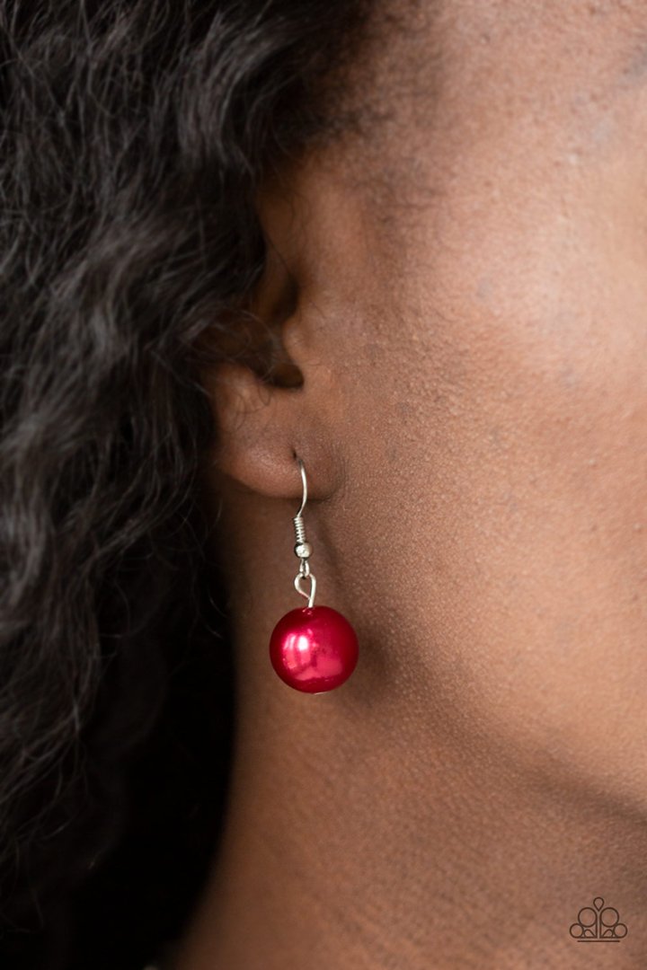 Paparazzi Take Note - Red Necklace