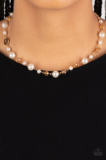 Paparazzi Traditional Transcendence - Gold Necklace - Fashion Fix Exclusive