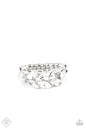 Paparazzi Majestically Musing - White Ring - Fashion Fix July 2021