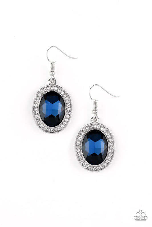 Paparazzi Only FAME In Town - Blue Earrings
