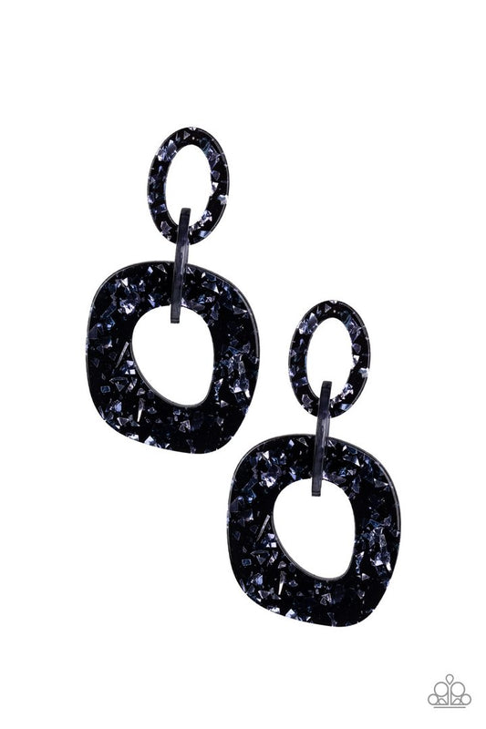 Paparazzi Confetti Congo - Blue Earrings