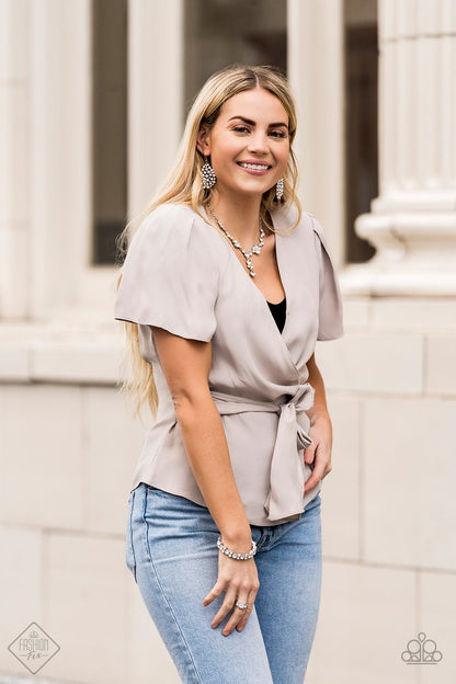 Paparazzi Inner Light - White Necklace