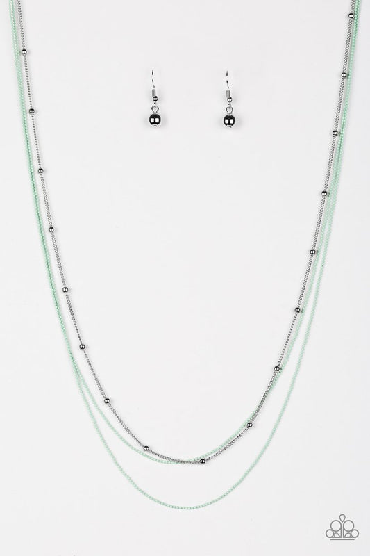 Paparazzi Colorfully Chic - Green Necklace