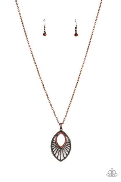Paparazzi Court Couture - Copper Necklace