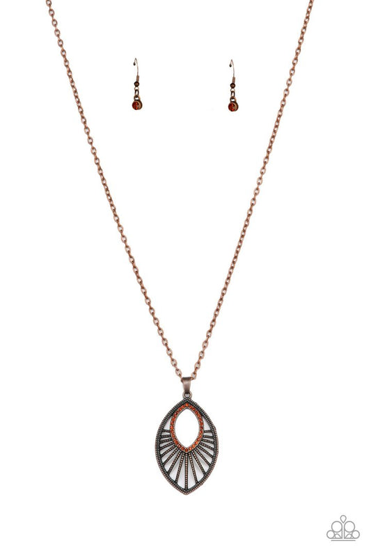Paparazzi Court Couture - Copper Necklace