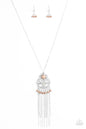 Paparazzi Whimsically Western - Brown Necklace