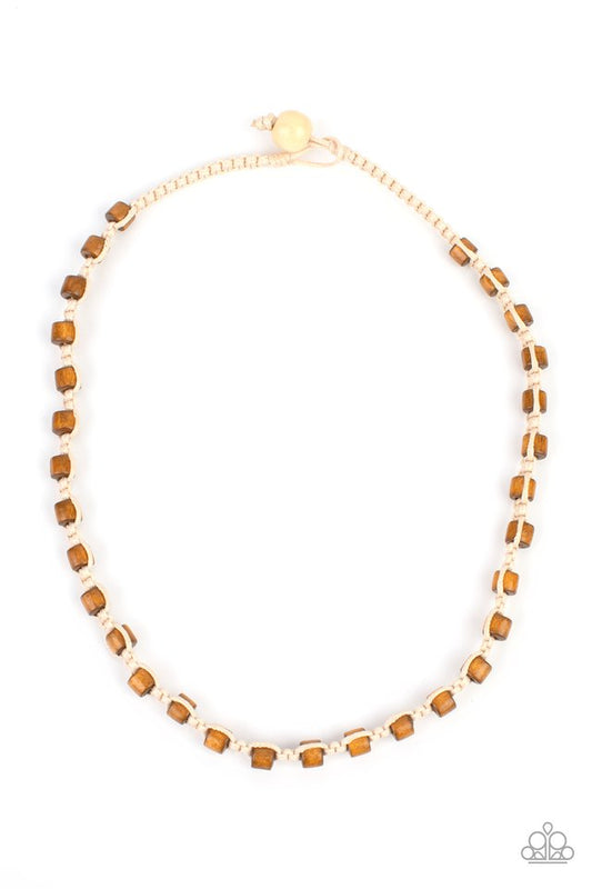 Paparazzi Highland Hustler - Brown Urban Necklace