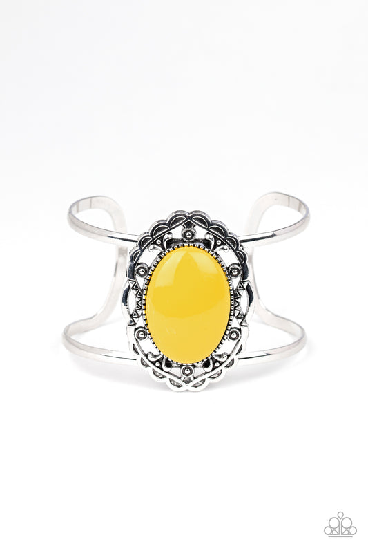 Paparazzi Vibrantly Vibrant - Yellow Bracelet