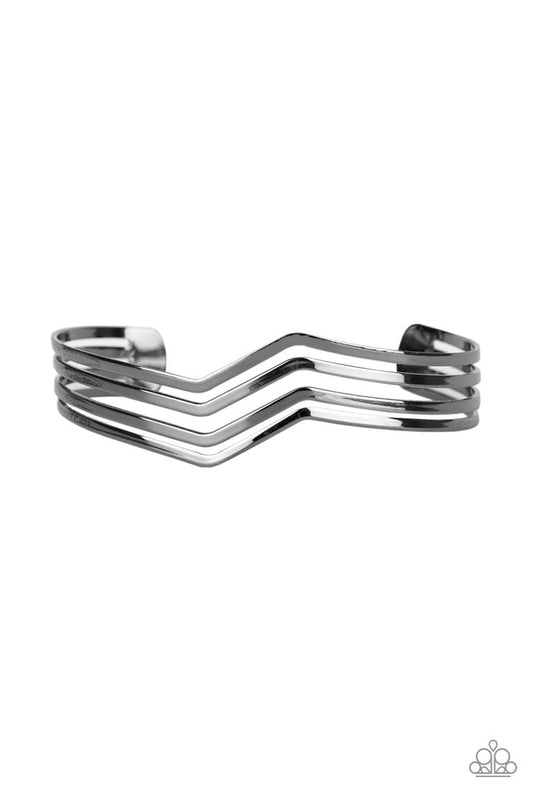 Paparazzi Waverunner - Black Bracelet