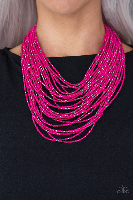 Paparazzi Rio Rainforest - Pink Necklace