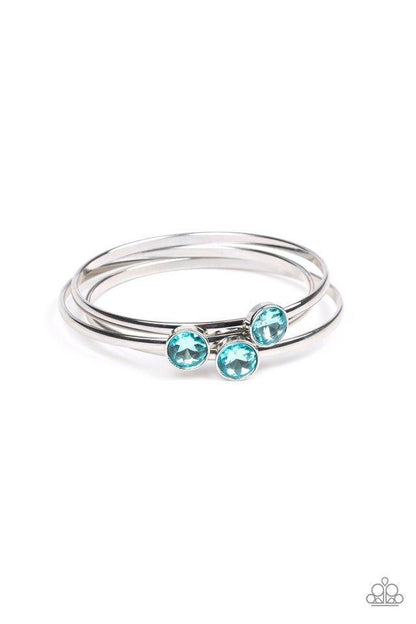 Paparazzi Be All You Can BEDAZZLE - Blue Bracelet