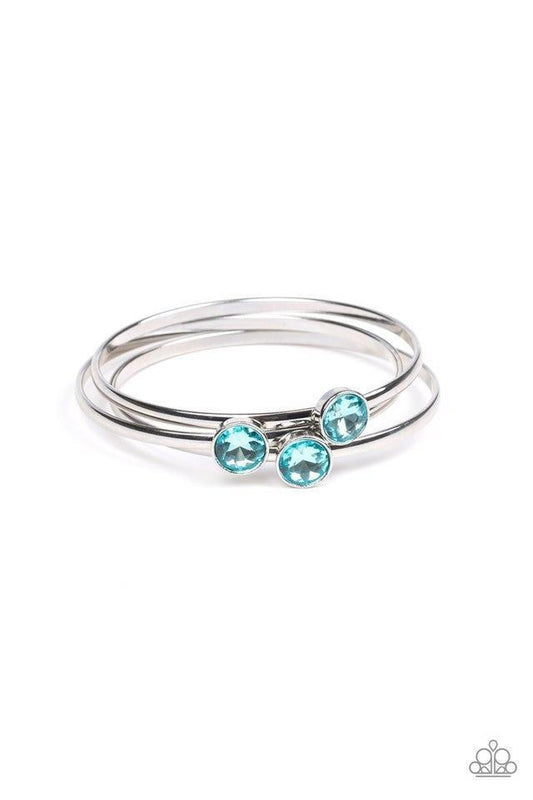 Paparazzi Be All You Can BEDAZZLE - Blue Bracelet