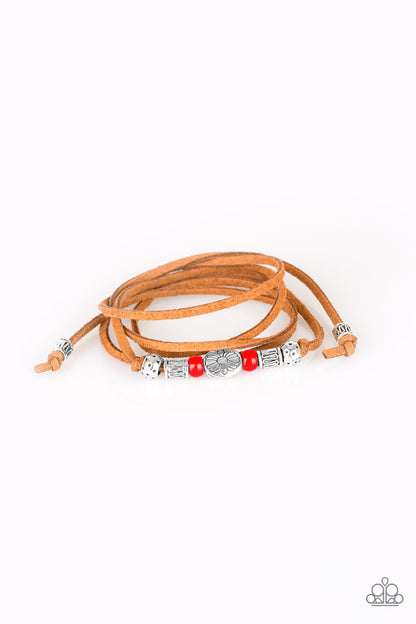 Paparazzi Clear A Path - Red Urban Bracelet