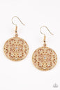 Paparazzi Rochester Royale - Gold Earrings