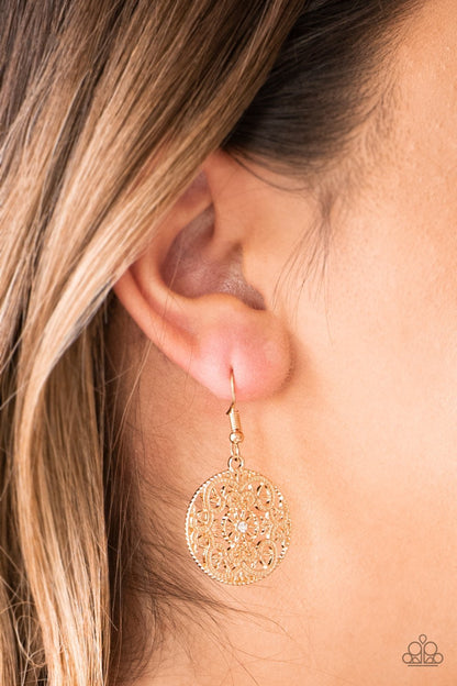 Paparazzi Rochester Royale - Gold Earrings