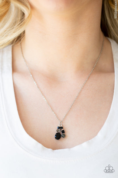 Paparazzi Time To Be Timeless - Black Necklace