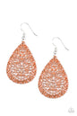 Paparazzi Indie Idol - Orange Earrings