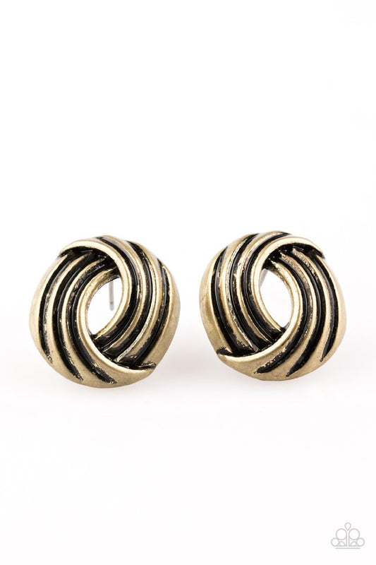 Paparazzi Rare Refinement - Brass Earrings