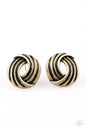 Paparazzi Rare Refinement - Brass Earrings
