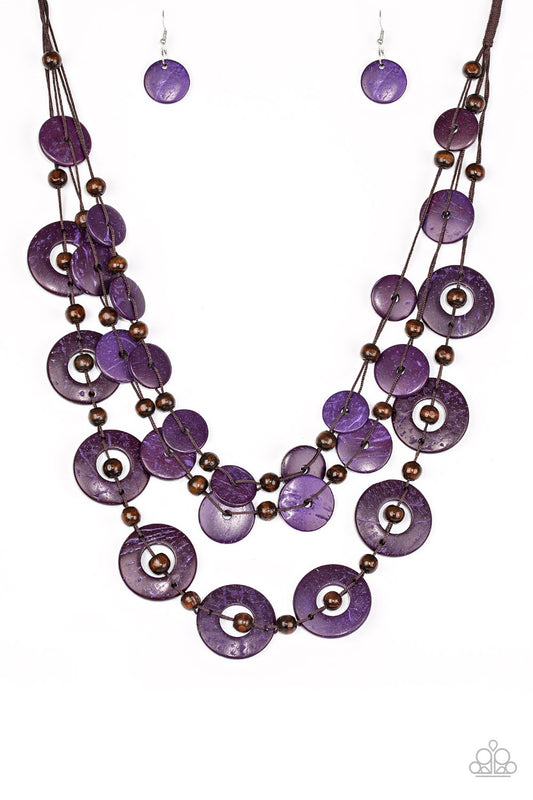 Paparazzi Catalina Coastin' - Purple Necklace