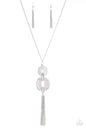 Paparazzi Timelessly Tasseled - Silver Necklace